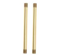 GALPADA 2pcs Copper Straight Lamp Stem Tubes with External Threaded Ends for Wall Lighting Fixtures Hollow Design for Concealed Wiring Durable Conductive Rods for DIY Light Making