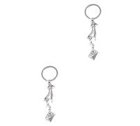 GALPADA 2pcs Creative Tarot Pendant Key Metal Keychain for Men Women for Bags Phones and Keys Unique Birthdays Valentine Day More