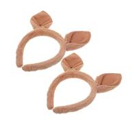 GALPADA 2pcs Cute Animal Ears Headband for Women Lightweight Hair Accessory for Parties Photo Props and Costumes Durable and Comfortable Design Fit for All Ages