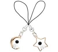 GALPADA 2Pcs Cute Astronaut Phone Charms for Boys and Girls Hanging Phone Ornaments Star and Moon Design Lovely Pendant for Mobile Decoration