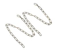 GALPADA 2pcs Decorative Iron Hanging Light Chain with Secure Lock Vintage Antique Finish Pendant and Chandelier Fixture Accessory for Home and Commercial Lighting