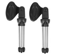 GALPADA 2pcs Desktop Microphone Tripod Stands Foldable Metal and Plastic Microphone Brackets Built to Last for Recording and Live Broadcast Use