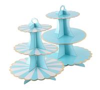 GALPADA 2pcs Disposable Cake Display Stand Strong Flexible Paper Material Multi Function Cupcake Holder for Birthday Parties Afternoon Tea Dessert Presentation