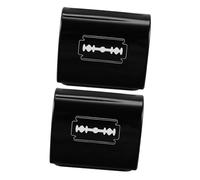 GALPADA 2pcs Disposal Storage Case Made of Iron with Universal Design for Double-edge and Barber-grade Suitable for Barber Shop