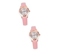 GALPADA 2pcs Distinctive Movement Watch for Women Luminous Hands Fashionable Dial for Girls Swimming