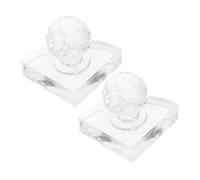 GALPADA 2pcs DIY Eyeshadow Depotting Tool with Pressed Stamper for Blusher Powder Compacting and Makeup Restoration Durable Cosmetic Pressing Mold for Highlighter Eyeliner