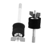 GALPADA 2pcs Drum Cymbal Stacker Mount with Black Alloy Double Layer Rack, Straight Cymbals Stacker and Hi-hat Stand Holder for Drum Set Accessories