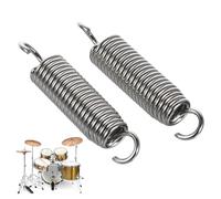 GALPADA 2Pcs Drum Foot Pedal Springs Stainless Steel Bass Pedal Spring Simple Installation Metal Kick Drum Tension for Enhanced Playing Experience in Set Accessories
