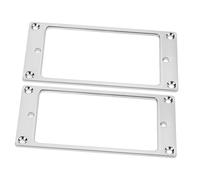 GALPADA 2pcs Electric Guitar Pickup Frames Silver Iron Practical Pickup Part with High Reliability and Wear Reduction for Instrument Accessories