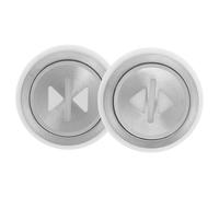 GALPADA 2pcs Elevator Replacement Push Buttons Lift Open Close Switch Elevator Parts Accessories Diameter Modern Style White Light Without Braille