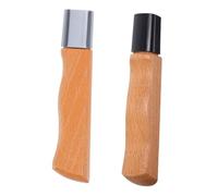 GALPADA 2pcs Ergonomic Wooden Replacement Handle for Kitchen Cutters Non Skid Practical Grip for Effortless Use for Home Cooks and Professional Chefs