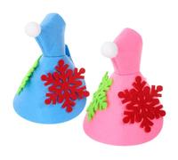 GALPADA 2pcs Felt Parrot Cape Set for Small Birds, Warm and Windproof Winter Cloak with Festive Christmas Design, for Indoor Use and Christmas Gatherings