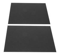 GALPADA 2pcs Fireproof Carbon Felt Carbon Felt Wick Heat Insulating Pad High Temperature Resistance Long Life Black Graphite Blanket for High Purity Processes Industrial Environments