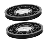 GALPADA 2pcs Fitness Equipment Pulley Replacement for Stationary Bike Noise-reducing Roller Wheels Low-friction Drive Belt Disc Fit for Indoor Cycling and Home Gym