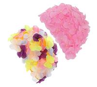 GALPADA 2pcs Floral Cloth Swim Caps for Women Durable Reusable Swimming Hats with Flower Design Comfortable Fit for Long Hair Protection and Stylish Water Sports Accessory
