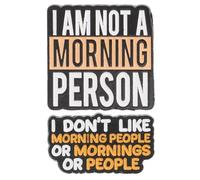 GALPADA 2pcs Funny Brooch Pins Zinc Alloy Decorative Lapel Badges for Adults Party Accessories Backpack Badge with Letter Design