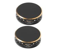 GALPADA 2pcs Gas Stove Accessories Oven Burner Caps Gas Stove Head Replacement Top Burner Caps Replacement Covers for Cooktop Oven Covers Black Metal