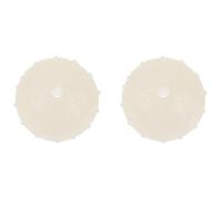 GALPADA 2pcs Glow in the Dark Rubber Dog Balls, Large 6.5Cm Diameter Chew-Resistant Interactive Puppy for Fetch and Night Play