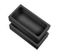 GALPADA 2pcs Graphite Ingot Mold for Metal and Copper Casting Rectangular Shape with Chemical Stability and Efficient Heat Distribution, for Smelting and Metal Casting