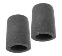 GALPADA 2pcs Gray Flocked Foam Microphone Windscreens Compatible with Fifine K688, Handheld Mic Covers for Podcast Recording, Dj Karaoke, and Streaming Accessories
