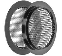 GALPADA 2Pcs Guitar Sound Hole Covers Guitar Black Metal Grille Mesh with Delicate Unique Design Reduce Unwanted Noise Decoration for Playing The Dobro