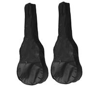 GALPADA 2pcs Guitar Storage Bags with Dual Compartments for Acoustic Folk and Ukulele Lightweight Oxford Cloth Music Cases for Travel and Home Use
