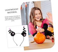 GALPADA 2pcs Halloween Eyeball Headband Lightweight Spooky Hair Accessories for Costume Party and Cosplay Googly Eye Horror Headwear for Adults and Red and Purple Halloween Hair Hoop