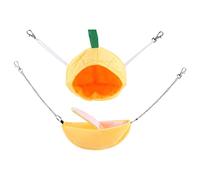GALPADA 2Pcs Hamster Bed with Fruit Shape Design Comfortable Hanging Nest for Pets Unique Banana Pineapple Style Durable and Easy to Use for Hamsters Rats and Chinchillas