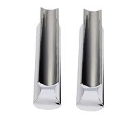 GALPADA 2pcs Hard-chrome Plated Metal Guitar Slides Lap Steel Slide Tone Bar Stainless Steel for Electric Guitar and Bass Performance