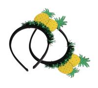 GALPADA 2pcs Hawaiian Pineapple Hairband Lovely Festive Party Supply for Boys and Girls for Beach Birthday Celebrations Hair Accessory