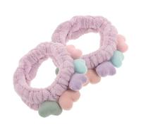 GALPADA 2pcs Heart Shape Spa Facial Hair Bands Hair Towels for Women for Skincare Makeup Application and Daily Use Durable and Lightweight Design
