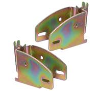 GALPADA 2pcs Heavy Duty E-Track Wood Beam End Socket Brackets Alloy Material with Easy Installation and Versatile Compatibility for Logistics Hardware Fittings and Storage