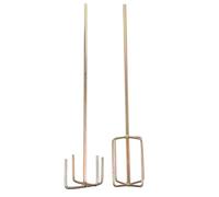 GALPADA 2pcs Hexagonal Head Electric Drill Stirring Rod Steel Paint and Mud Mixer for Construction Fluid Mixing, Professional Power Tool Attachment for Drill Paint Mixer and Drywall Mud