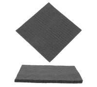 GALPADA 2pcs High Purity Carbon Fiber Welding Blanket for Metallurgy and Vacuum Furnace Insulation, Black Heat Resistant Thermal Insulation Mat Fireproof and High Temperature Protection