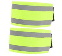 GALPADA 2Pcs High Visibility Reflective Safety Armbands for Night Running Multi Function Leg Bands Ankle Straps for Cycling Jogging and Outdoor Activities