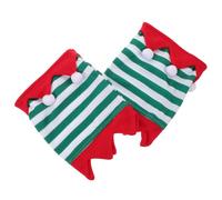 GALPADA 2pcs Horse Leg Guards Horse Leg Wraps Comfortable Fit Versatile Decorative Function Soft Breathable Polyester 8.25x6.29x1.18in Festive Striped Design Holiday Shows for Front