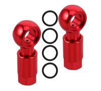 GALPADA 2pcs Hydraulic Disc Brake Hose Connector Kit for Bicycle Hydraulic Disc Brake Systems with Quick Installation and Wide Compatibility Aluminium Alloy Eye-catching Red Design