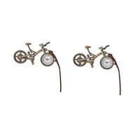 GALPADA 2pcs Impressive Fathers Day Pocket Watch Bycicle Shaped Hanging Clock Delicate Craft Watch Your Loved One