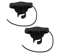 GALPADA 2pcs Inflatable Boat Air Valve Caps for Canoe and Paddle Board, Black Pvc Kayak Replacement Valves with Quick Inflation and Deflation Features, for Outdoor Adventure and Canoeing