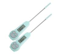 GALPADA 2pcs Instant Read Thermometer Food Temperature Gauge for Cooking Baking Frying Milk Powder Portable Travel and Home Use
