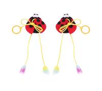 GALPADA 2pcs Interactive Catnip for Cats, Assorted Colour Chemical Fiber Nylon Material, Molar Function, for Playing and Increasing Interaction between You and Your Cats