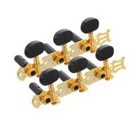 GALPADA 2pcs Iron Guitar Tuning Pegs for Acoustic Ukulele Lightweight Open Style Precision Tuners with Stable Sound Adjustment Durable Bass Electric Bass Guitar Machine Heads for Travel