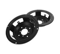 GALPADA 2pcs Iron Speaker Frame Basket for Bass Speakers Round Mount for Front and Rear Installation Durable Audio Replacement Parts for Clear Sound Transmission