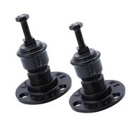 GALPADA 2pcs Iron Stair Handrail Brackets for Wall Mounting, Solid and Sturdy Industrial Style Pipe Rail Brackets with Chic Black Finish, for Home and Hotel Staircase Railing Support