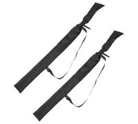 GALPADA 2pcs Japanese Carrying Bag Set Black 136cm Bamboo Shoulder Pouch Thick Storage Case for Kendo and Martial Arts Portable Organizing Bag for Travel