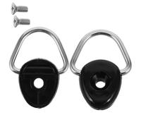 GALPADA 2pcs Kayak D-rings Buckle with Screw Fittings Canoe Boat Tie Down Loops for Kayak Fishing Rigging and Camping Hardware Flat Swivel Design for Secure Bungee Cord Attachment