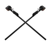 GALPADA 2pcs Laboratory Iron Ring Stand Clamps for Holding Flasks and Laboratory Apparatus, Sturdy Black Iron Material, for Chemistry and Biology Labs Support