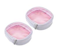 GALPADA 2pcs Large Capacity Travel Toiletry Bag with Zipper Style, Stylish Plastic and Pu Small Cosmetics Bag for Different Occasions and Travel
