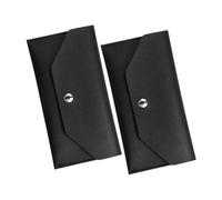 GALPADA 2pcs Leather Cash Wallet for Women Reusable Fake Leather Envelope Wallet as Slim Budget Money Holder for Daily Financial Planning