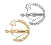 GALPADA 2Pcs Libra Scales Brooch Lapel Pin Set for Lawyers and Judges, Alloy Collar Brooches with Justice Symbol, Men’s Suit Accessories for Graduation